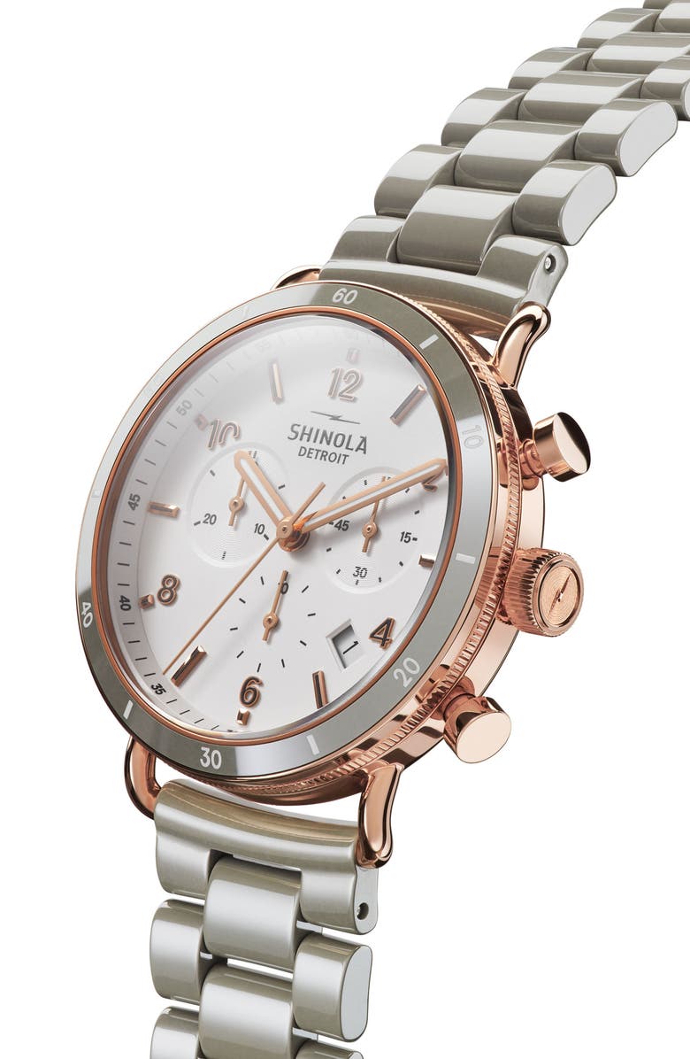 Shinola The Canfield Chrono Bracelet Watch, 40mm, Alternate, color, 