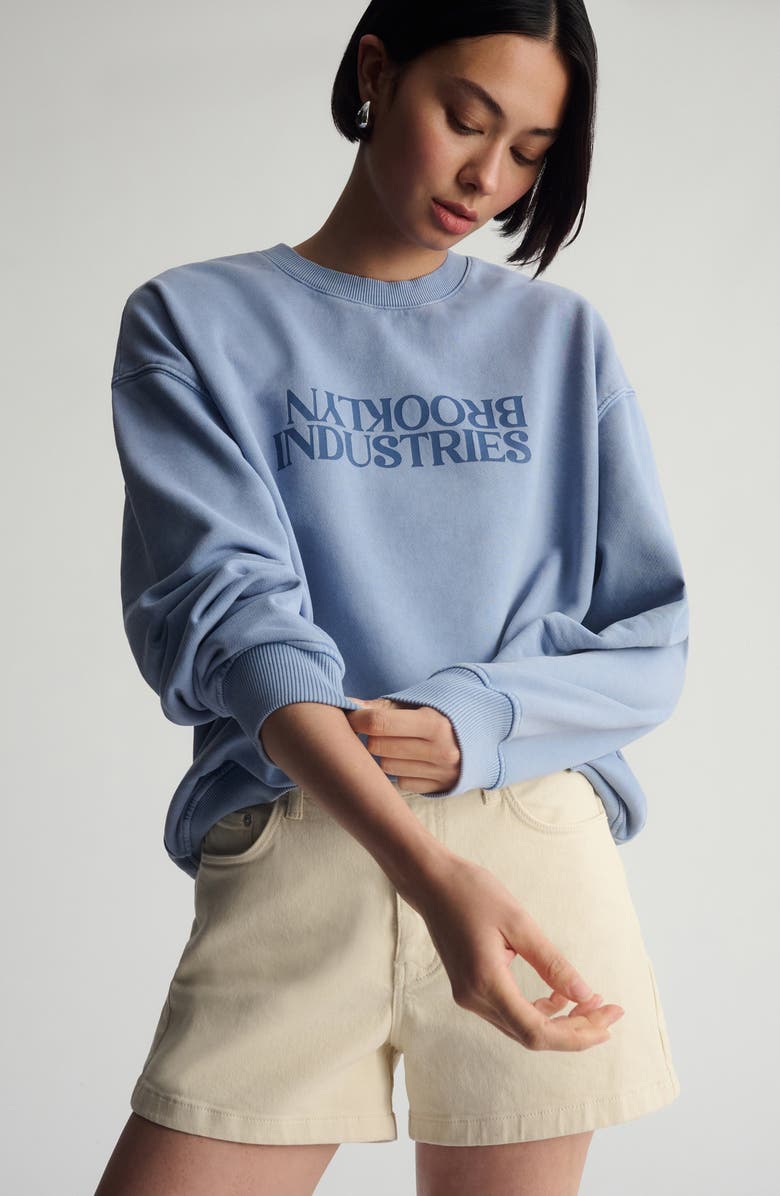 Brooklyn Industries Backward Logo Sweatshirt, Alternate, color, 