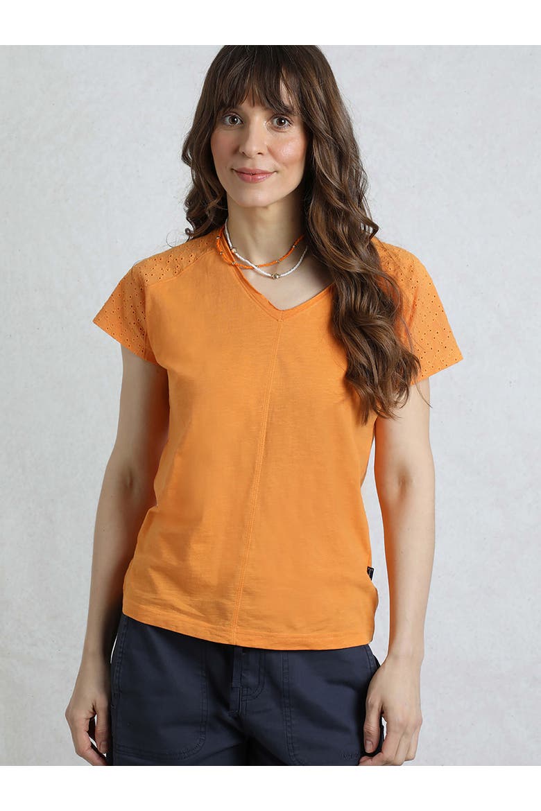 Pernille Cutaway T-Shirt, Main, color, Orange