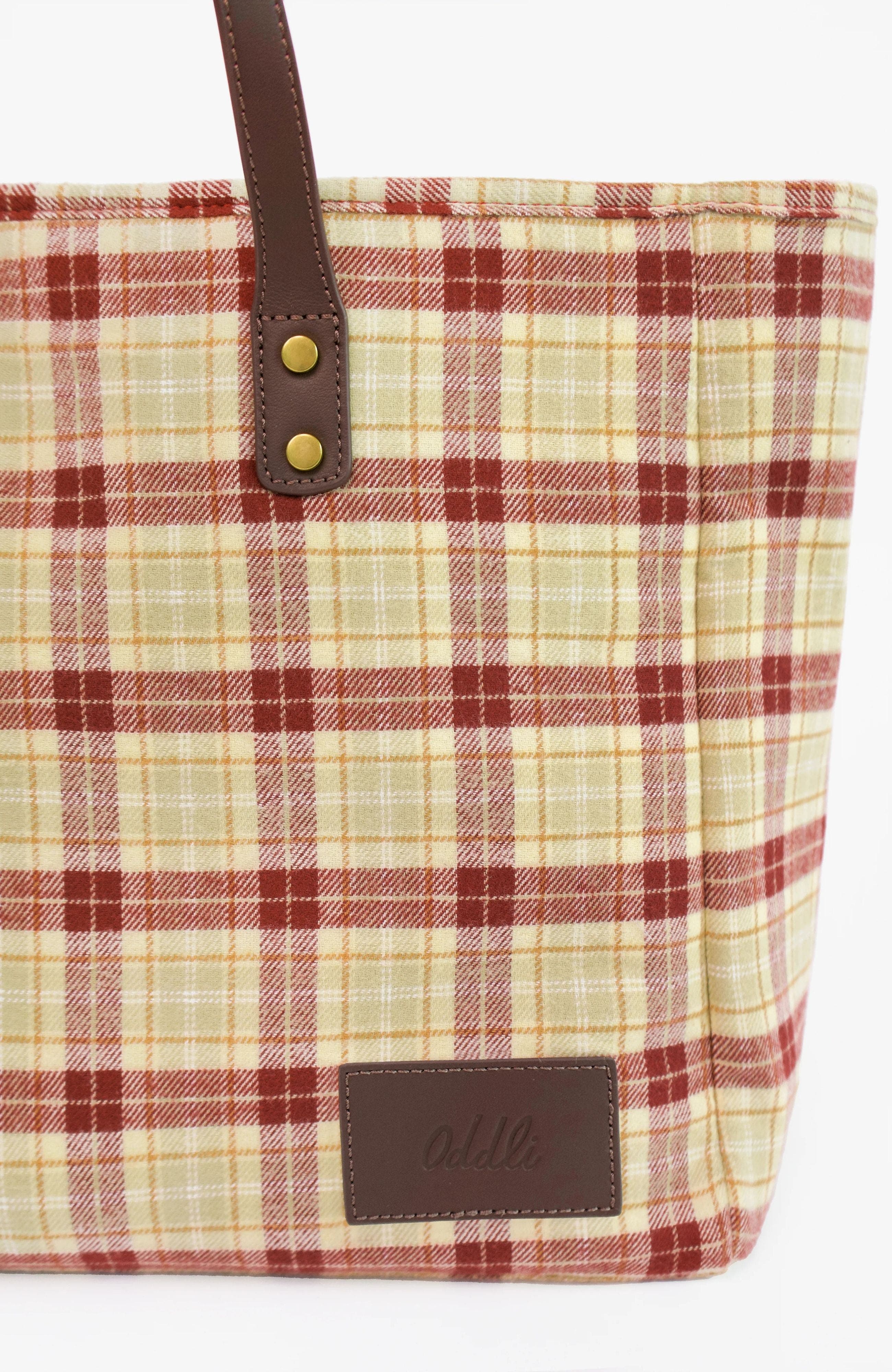 Large Plaid Bag, Alternate, color, Willa