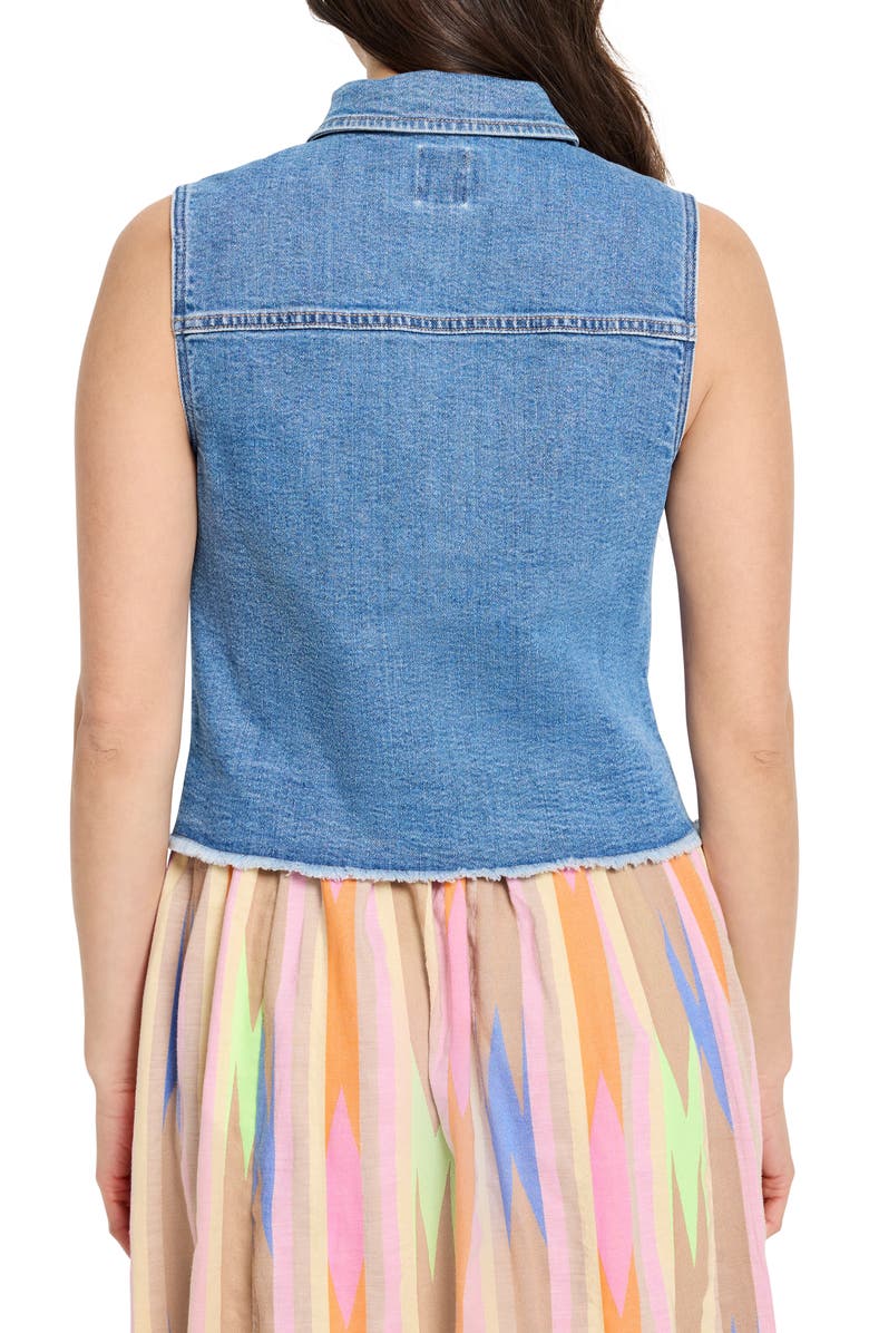 NIC+ZOE Essential Denim Vest, Alternate, color, Skyline