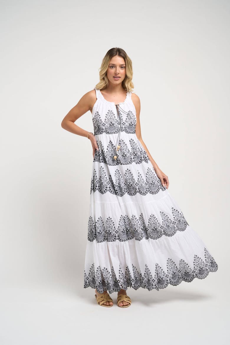 Pegasus Dress, Alternate, color, Black and White