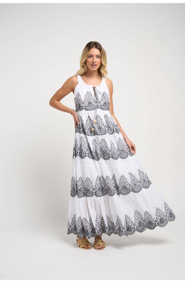 GUADALUPE DESIGN Pegasus Dress, Alternate, color, Black And White