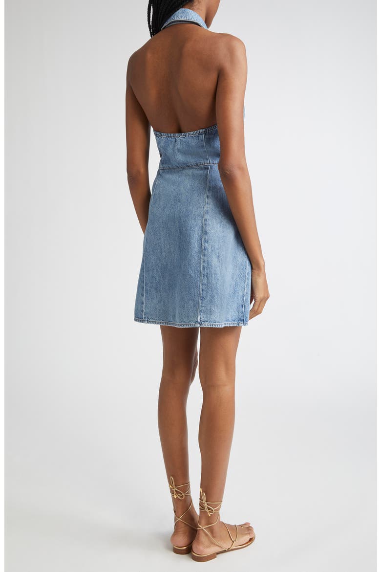 Axelle Sleeveless Denim Minidress, Alternate, color, PEYTON VINTAGE BLUE