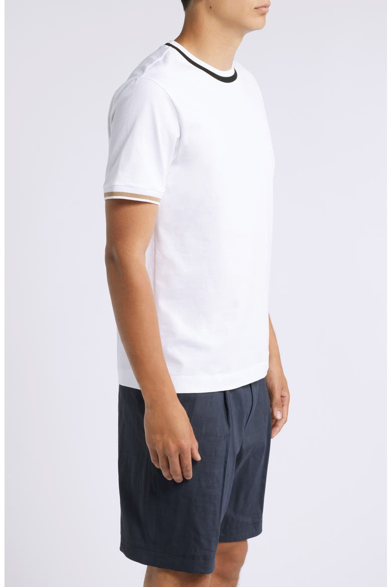 Thompson Tipped Crewneck T-Shirt, Alternate, color, WHT