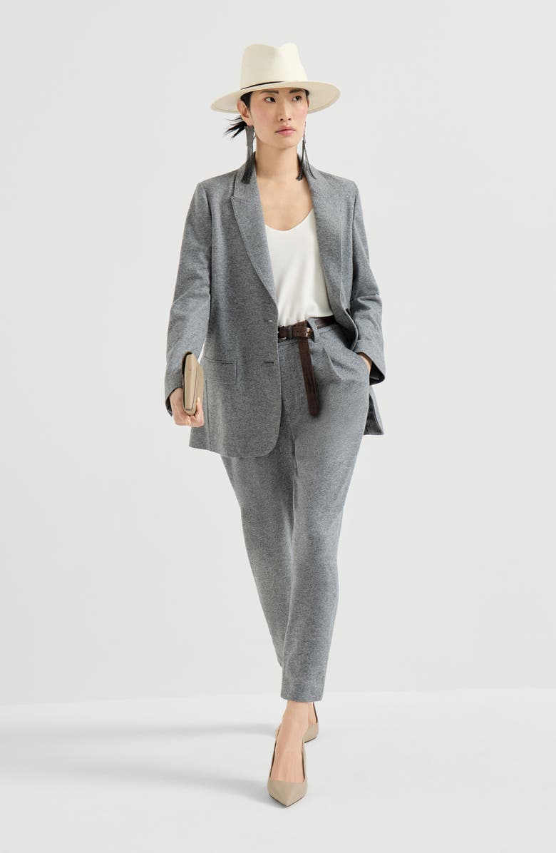 Brunello Cucinelli Deconstructed blazer, Alternate, color, Grey