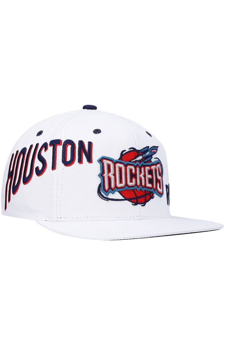 Mitchell & Ness Men's Mitchell & Ness x Lids White Houston Rockets Hardwood Classics Reppin Retro Snapback Hat, Alternate, color,