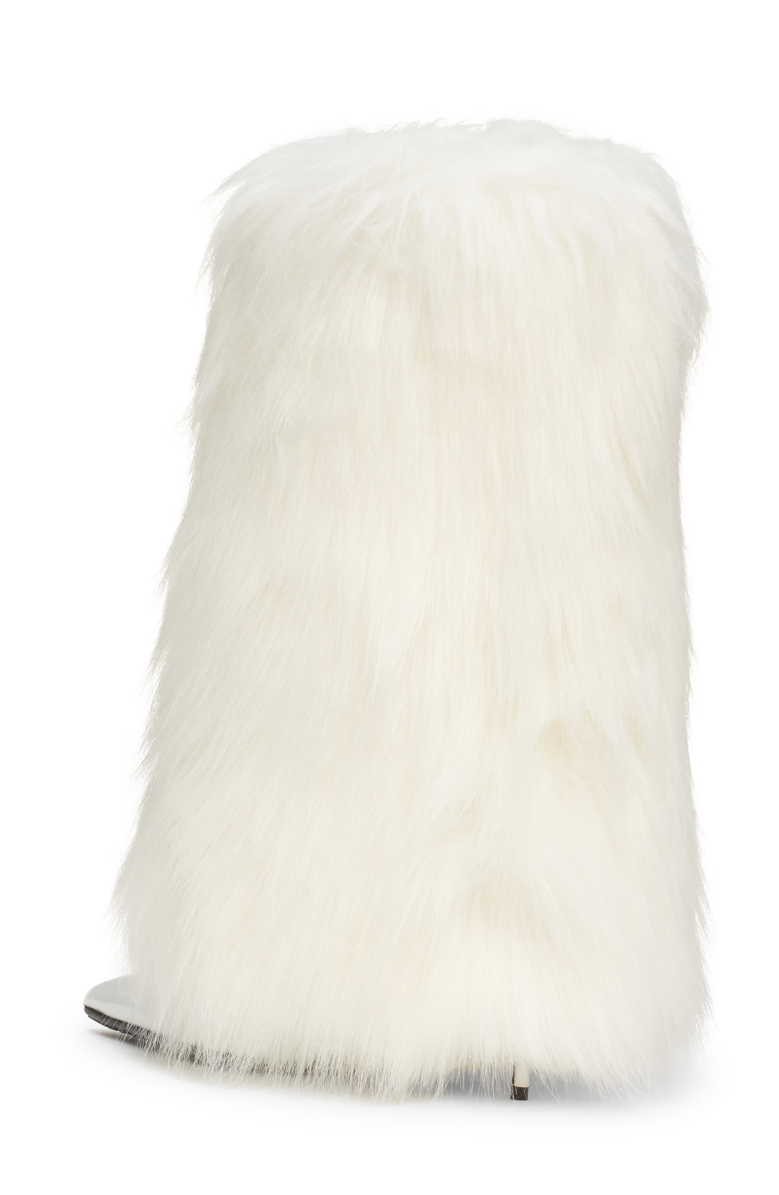 Dolce&Gabbana Faux Fur Knee High Boot, Alternate, color, 