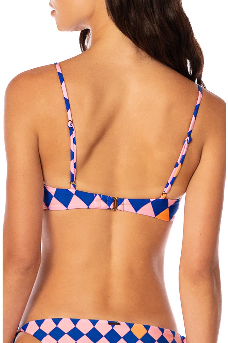 Like a Diamond Amatista Reversible Underwire Bikini Top, Alternate, color, PINK OVERFLOW