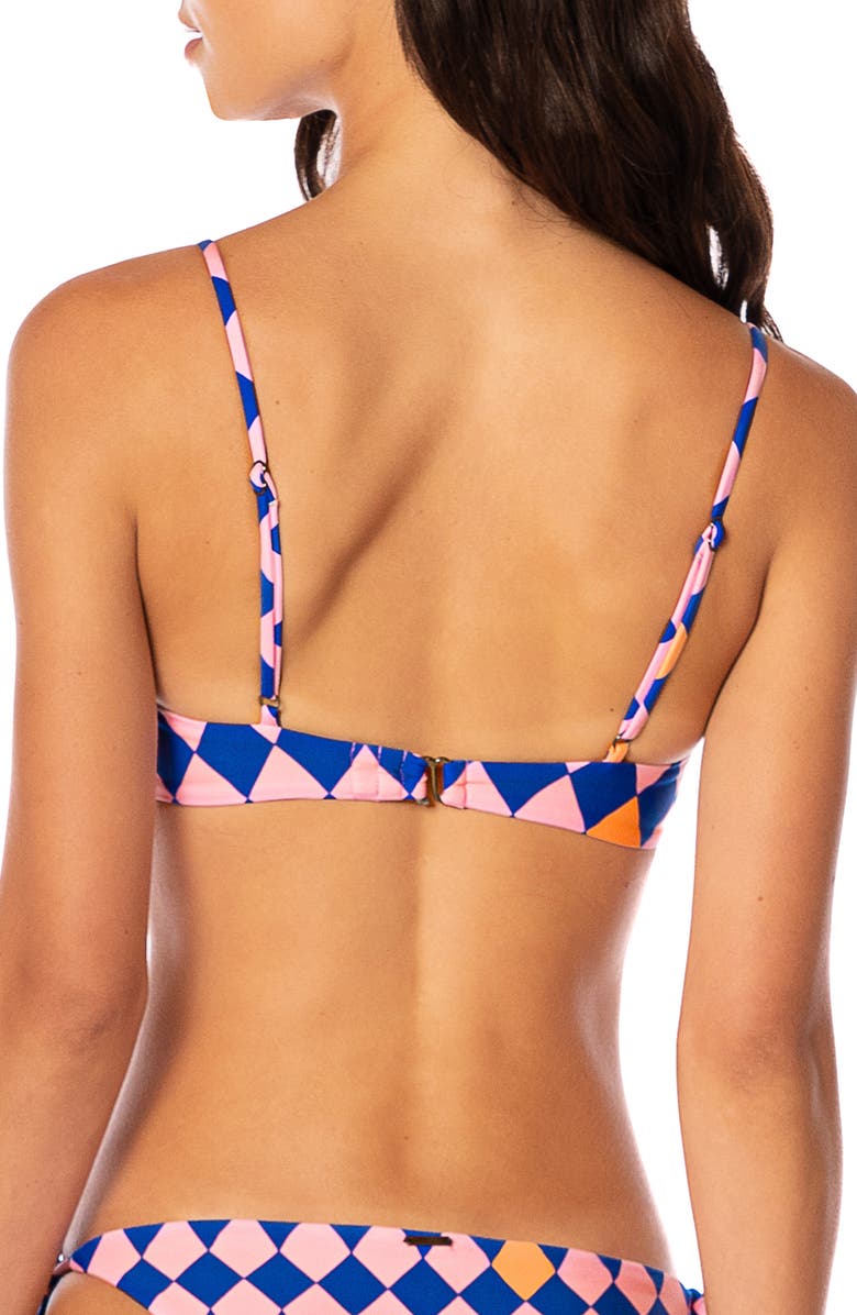 Maaji Like a Diamond Amatista Reversible Underwire Bikini Top, Alternate, color, Pink Overflow