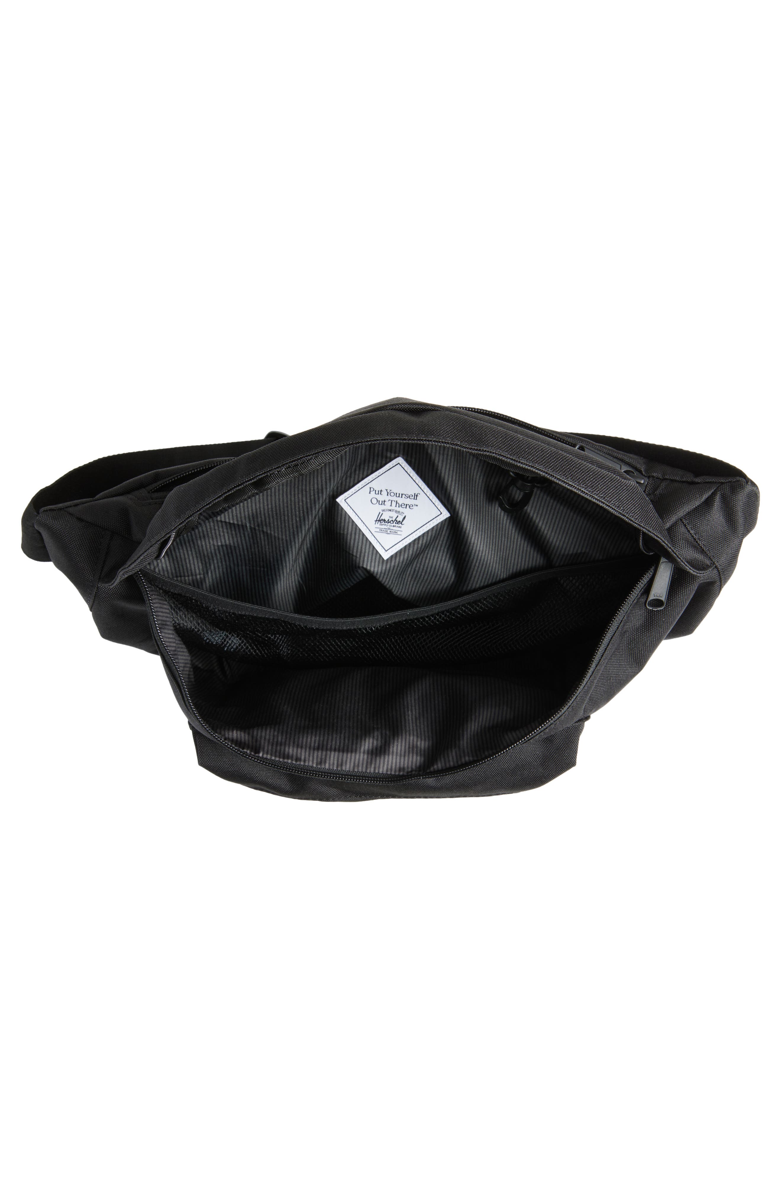 Herschel Supply Co. XL Pop Quiz Belt Bag, Alternate, color, Black Tonal