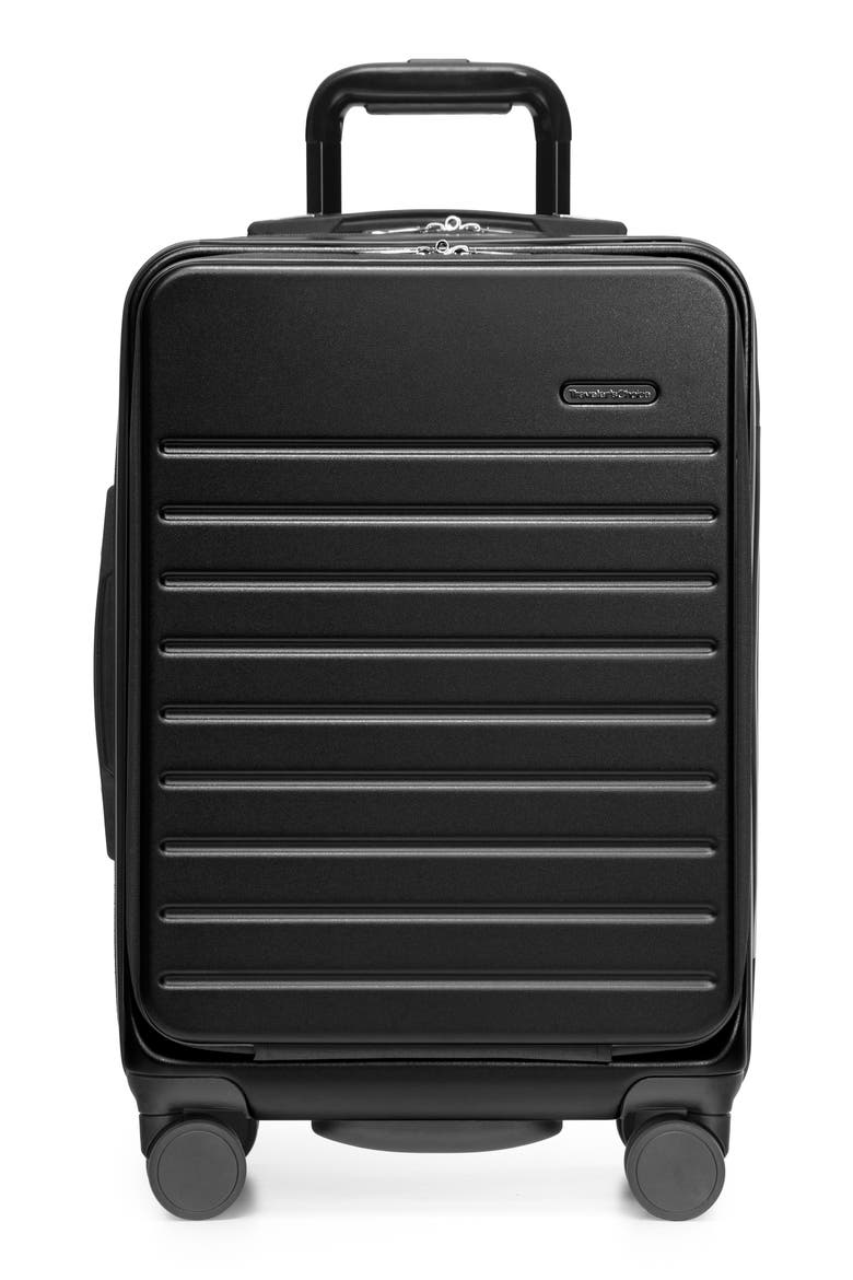 Mykel 22-Inch Carry-On Hardside Spinner Luggage, Main, color, BLACK