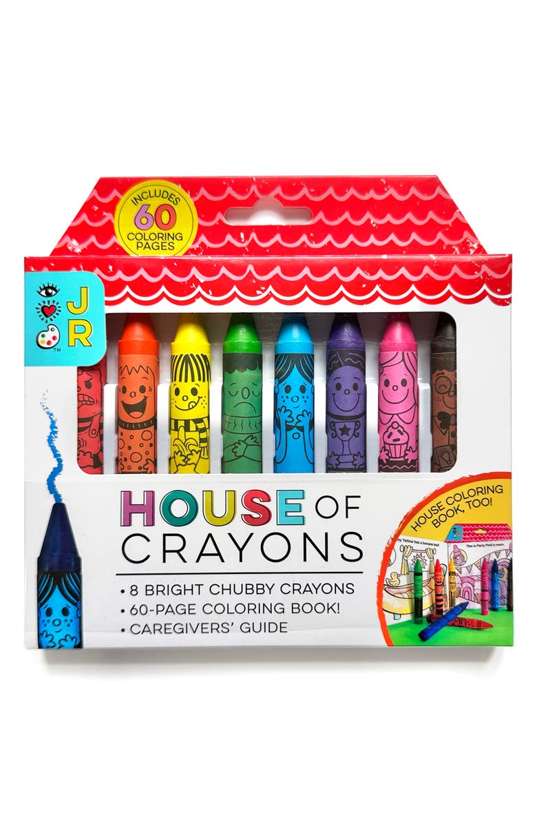 BRIGHT STRIPES House of Crayons Coloring Book Set, Main, color,