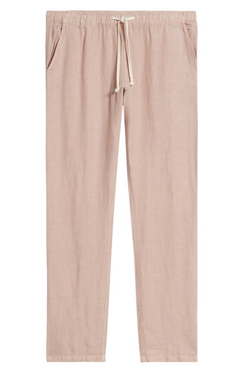 Alex Crane  Bo Linen Drawstring Pants In Pink