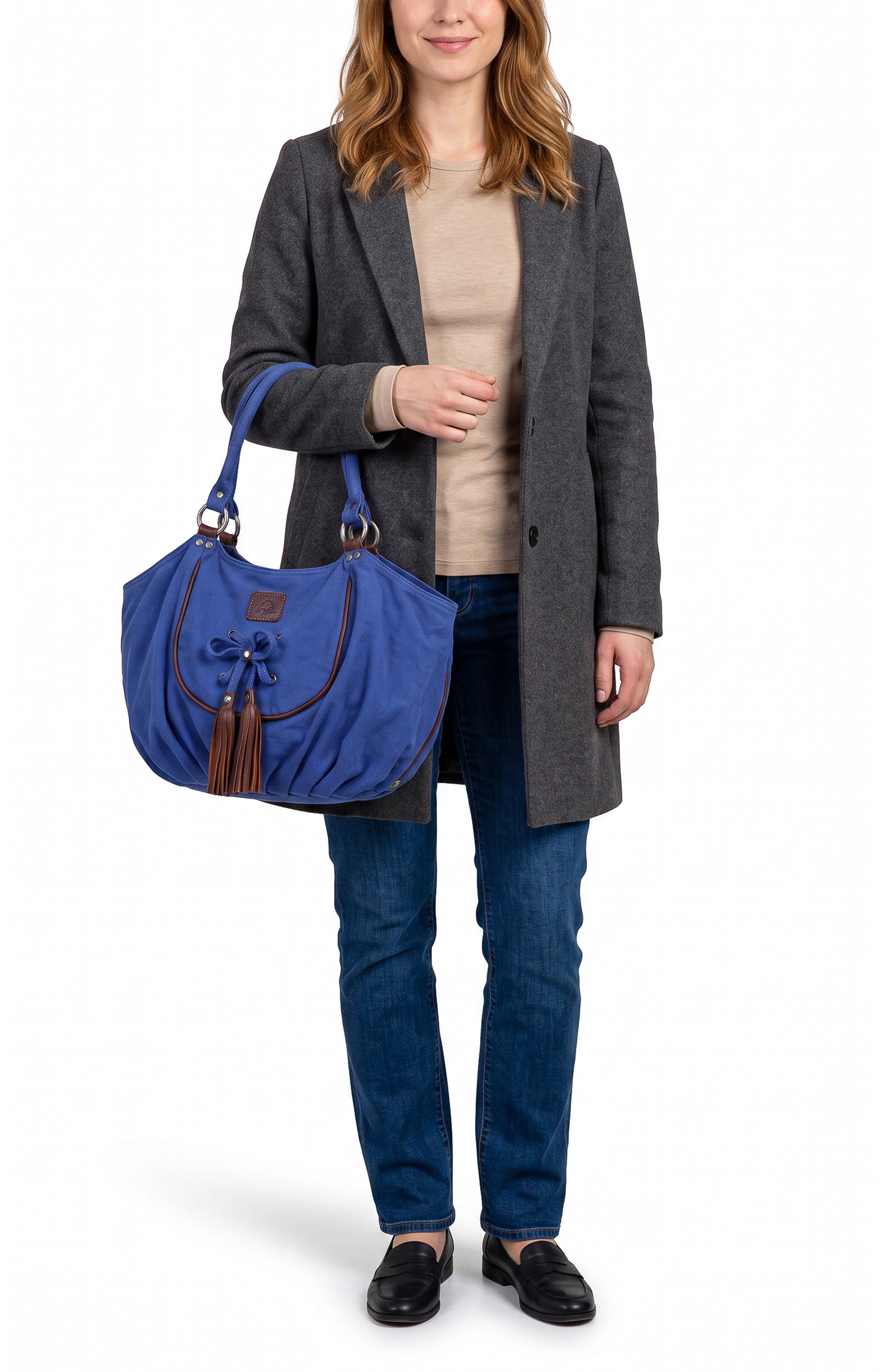 Bold Lotus Hobo, Alternate, color, NAVY