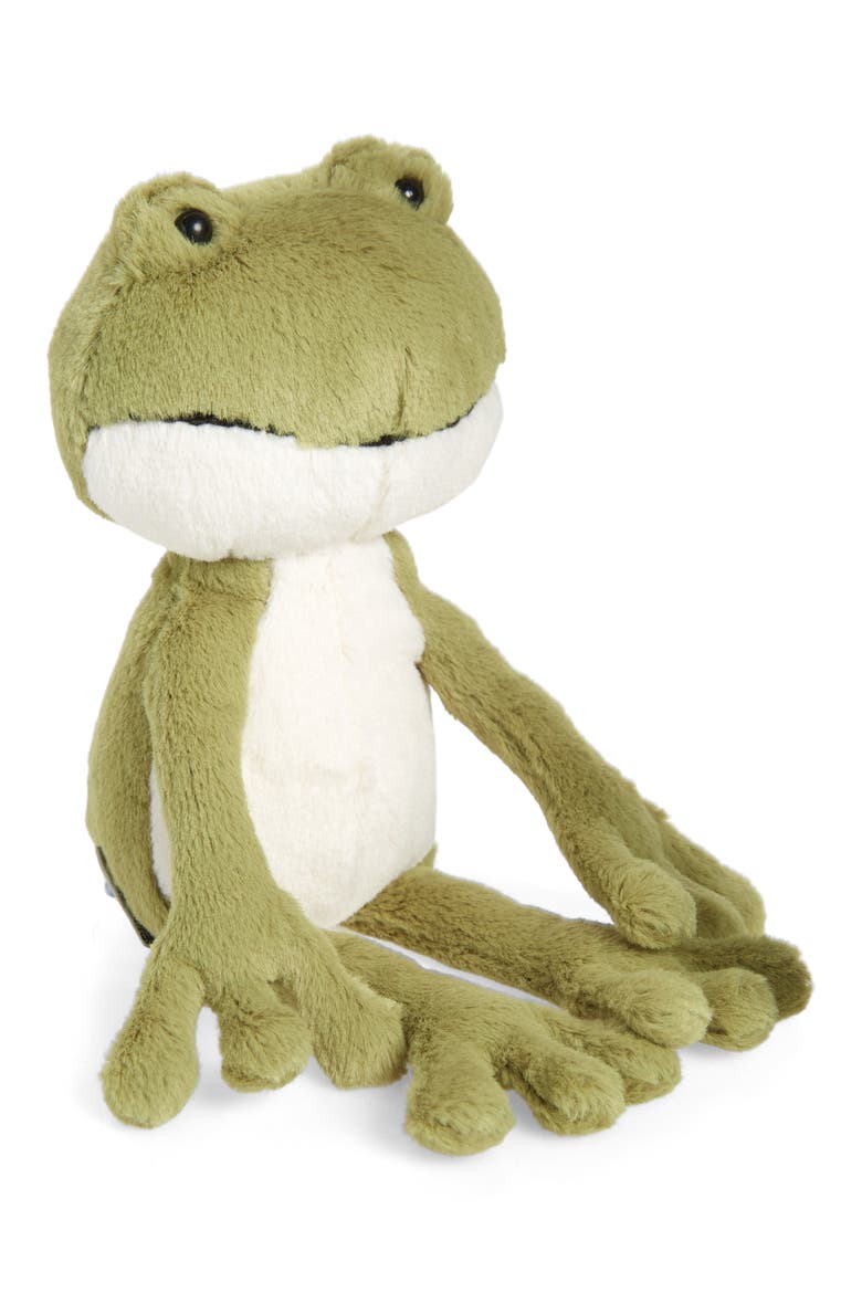 Finnegan Frog Plush Toy, Main, color, GREEN
