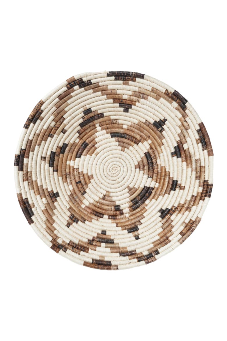 Large Layered Petal Basket - Banana Fiber, Main, color, Brown & Natural Fiber