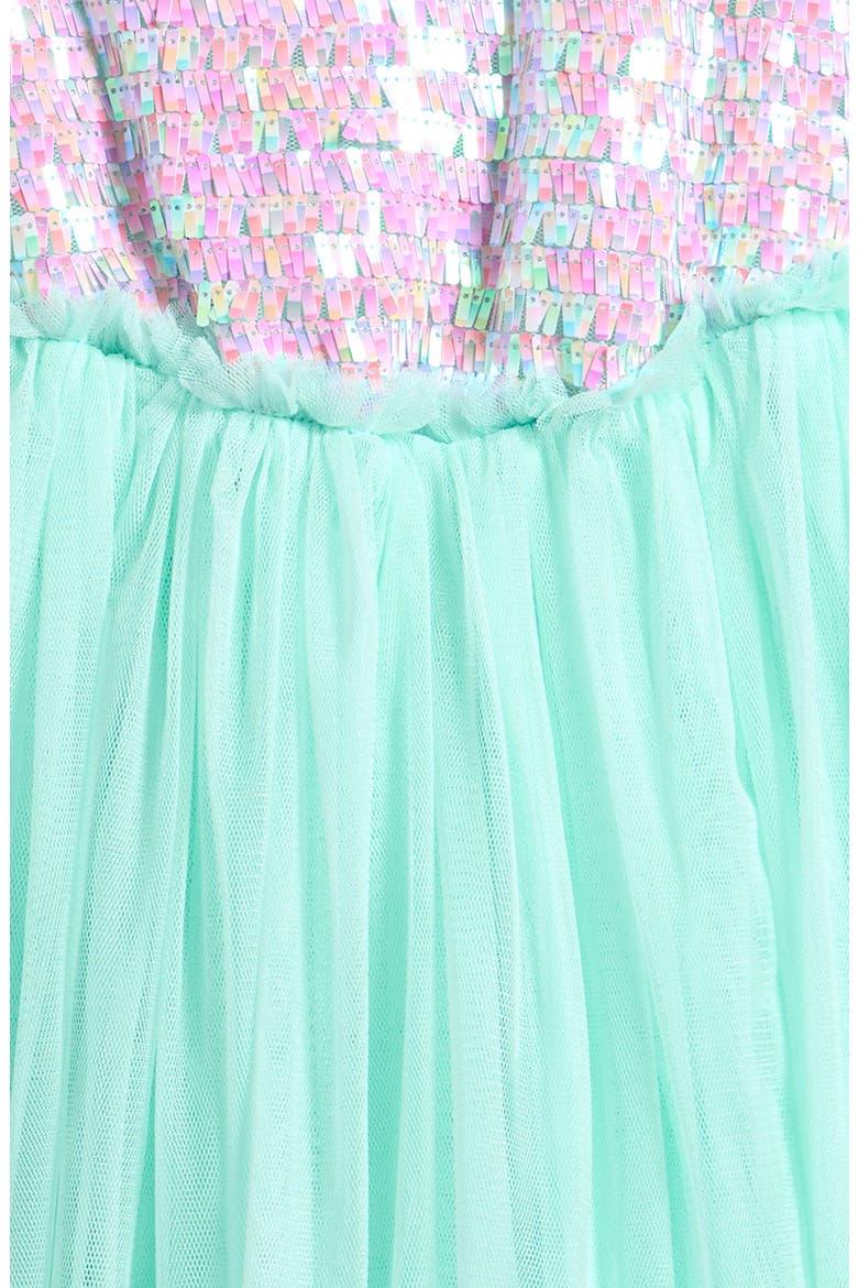Kids' Shimmer Tulle Dress, Alternate, color, MINT