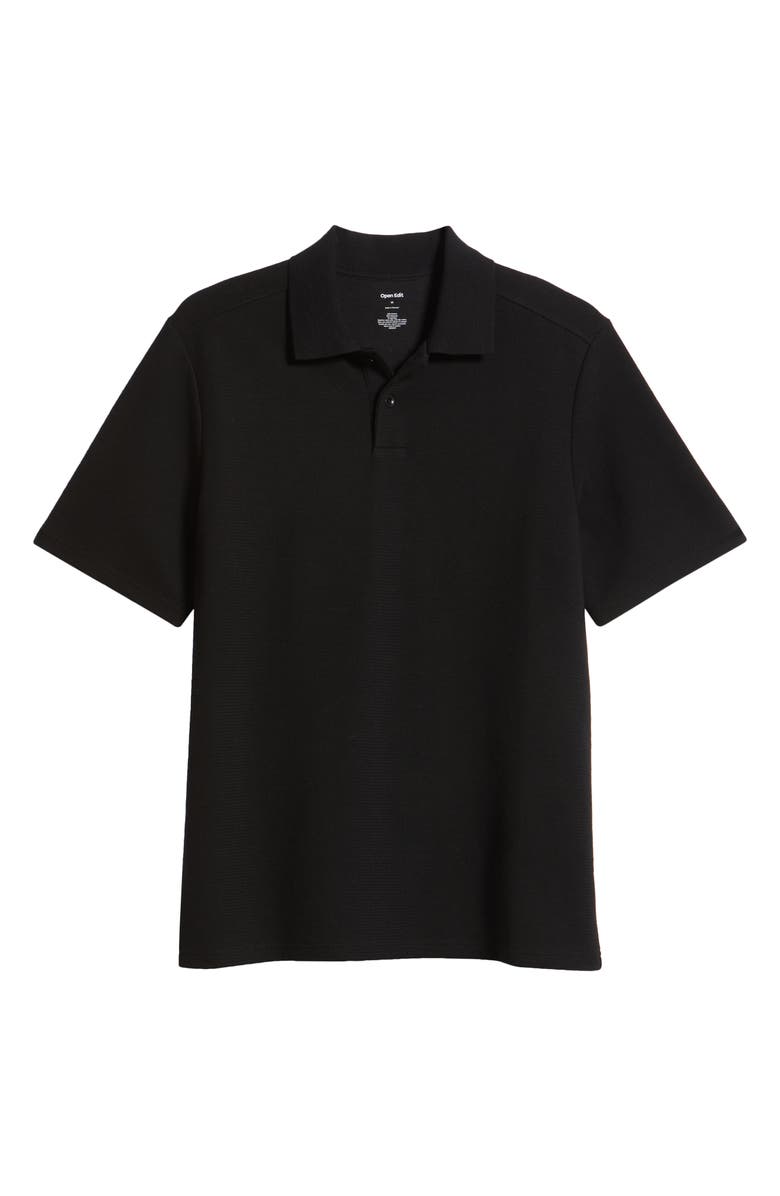 Open Edit Waffle Texture Cotton Blend Polo, Alternate, color,