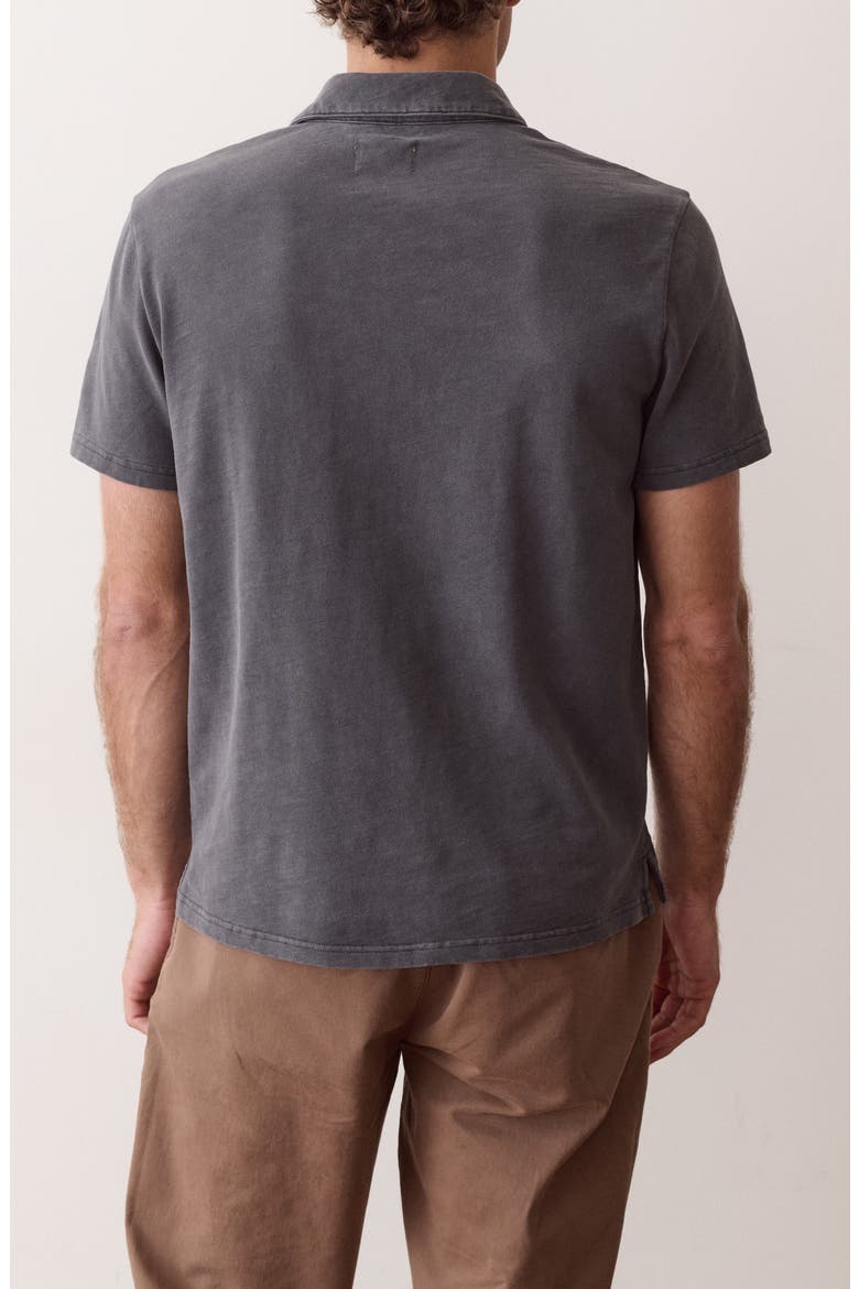 Luxe Slub Organic Cotton Pocket Polo, Alternate, color, ASPHALT