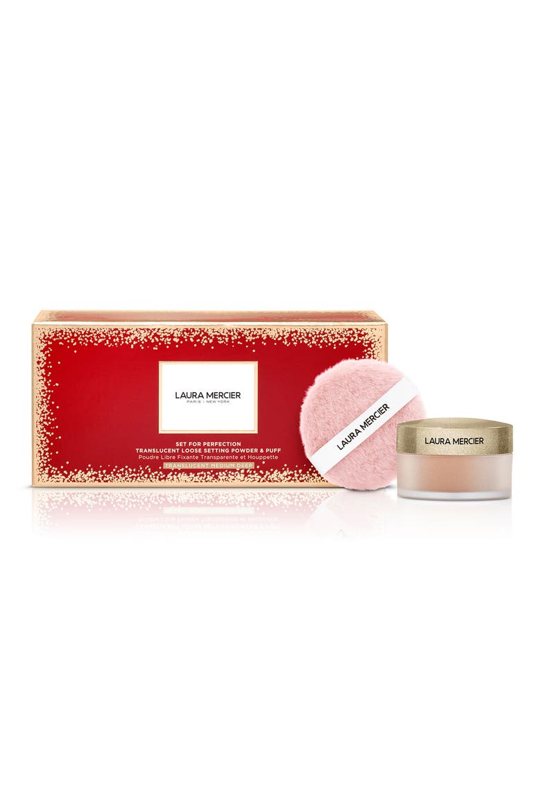 Translucent Loose Setting Powder & Puff Set USD $55 Value, Alternate, color, MEDIUM/ DEEP