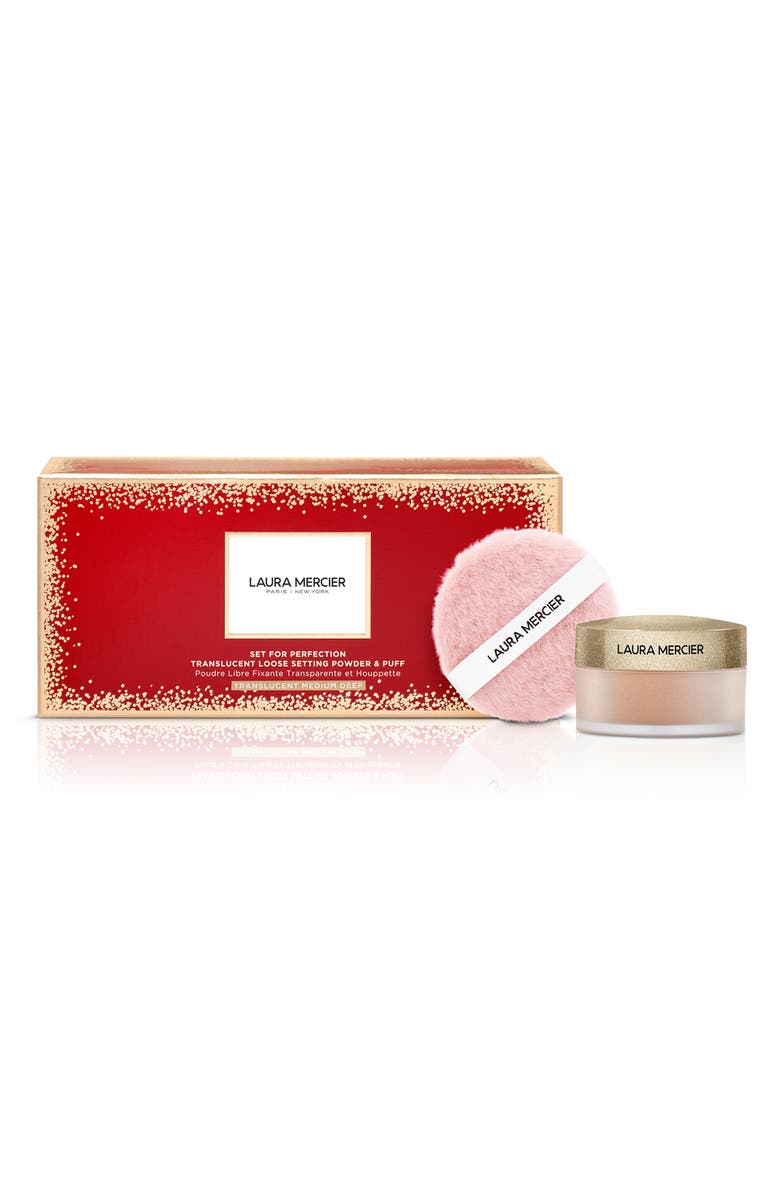 Laura Mercier Translucent Loose Setting Powder & Puff Set USD $55 Value, Alternate, color, 