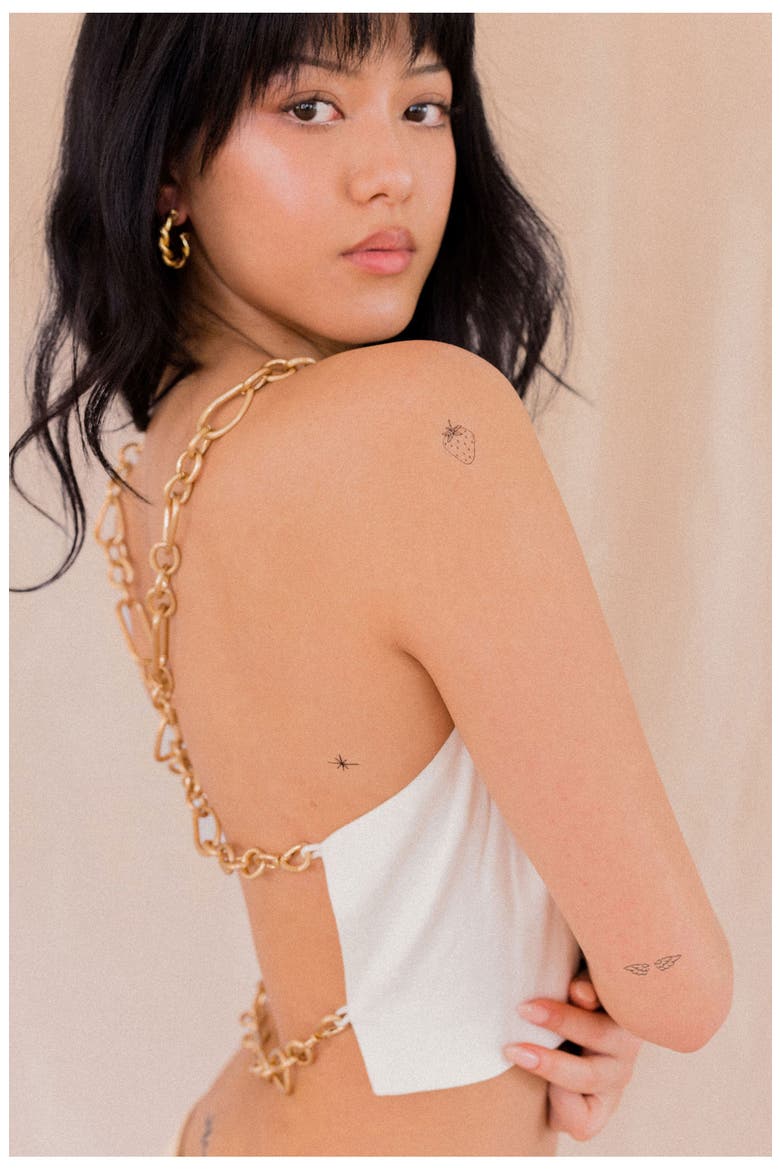 Founder's Favorite Temporary Tattoos, Alternate, color, BLACK