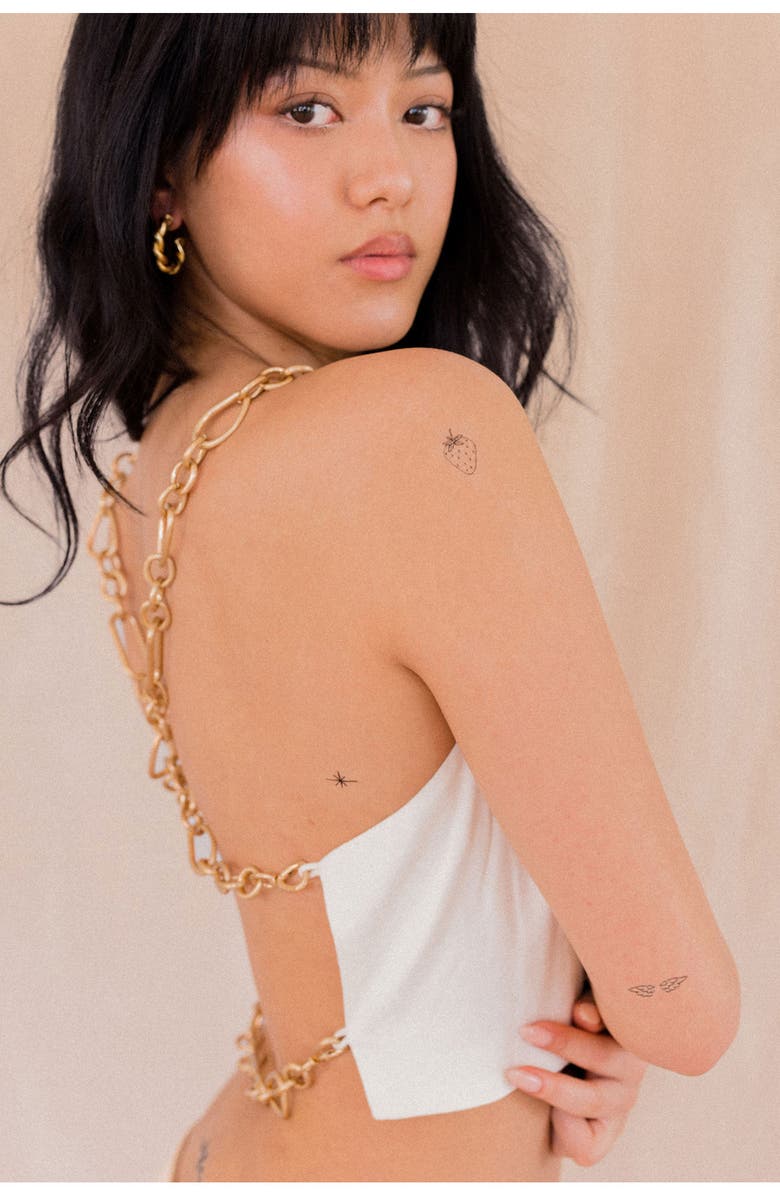 INKED by Dani Founder's Favorite Temporary Tattoos, Alternate, color, Black