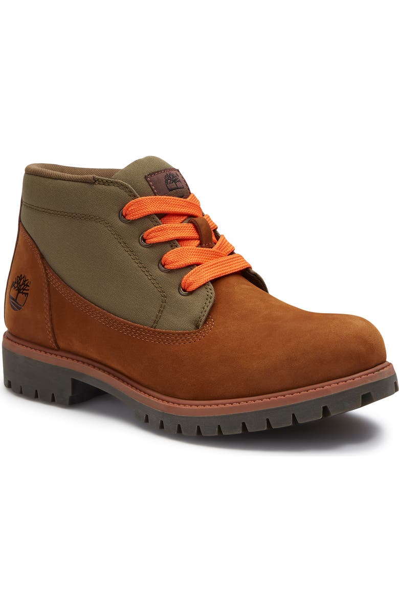 Timberland Premium Waterproof Lace-Up Chukka Boot, Main, color, Medium Brown Nubuck
