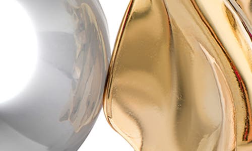Jardin Two-tone Statement Drop Earrings In Silver/gold