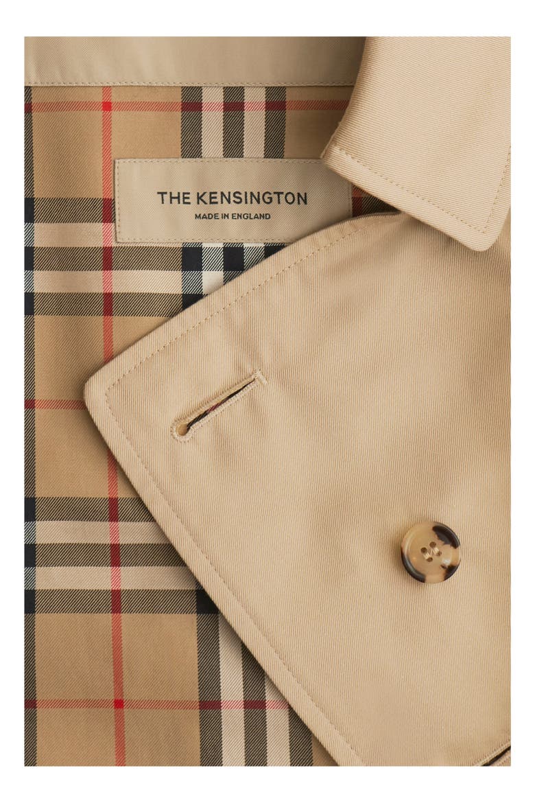 Short Kensington Heritage Trench Coat, Alternate, color, Honey beige