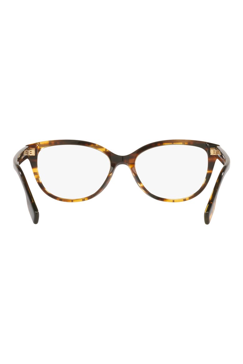Esme 52mm Square Optical Glasses, Alternate, color, STRIPED BROWN
