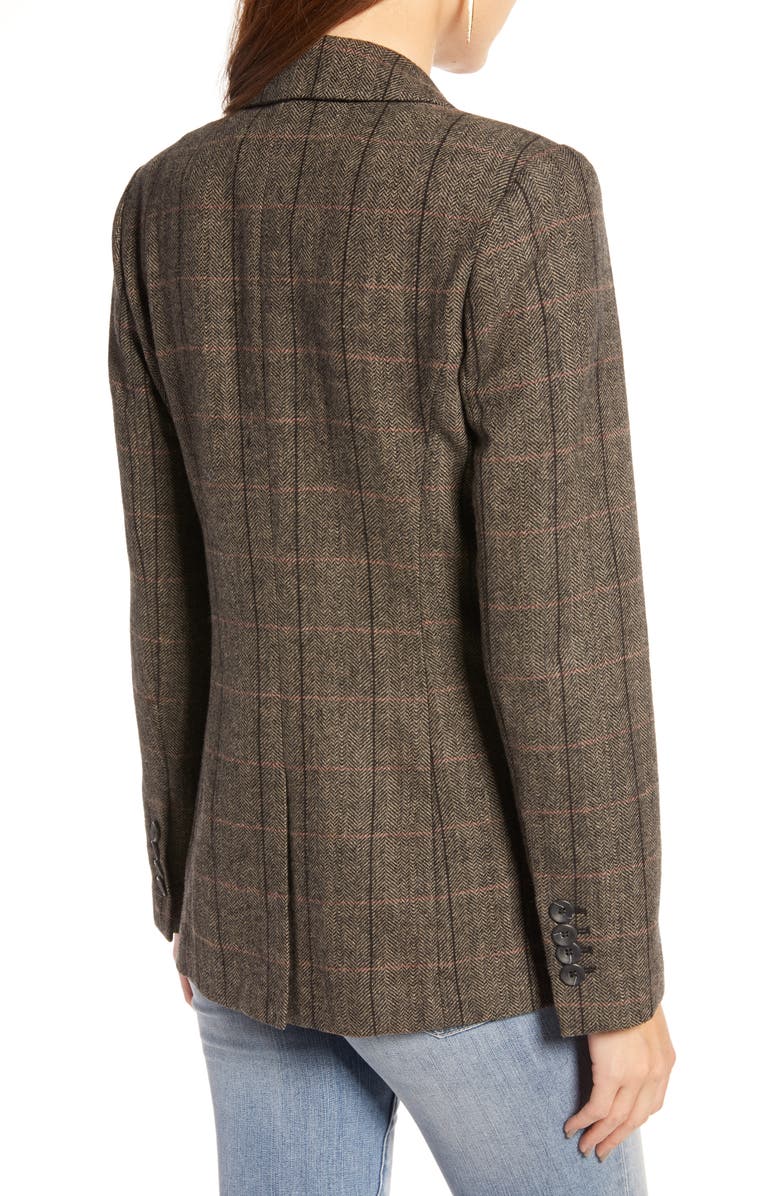 Treasure & Bond Plaid Double Breasted Blazer, Alternate, color, 
