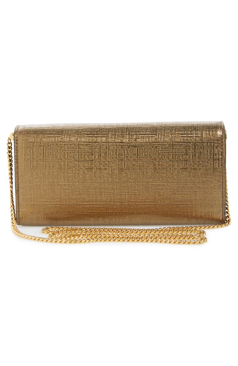 McQueen Alexander McQueen Calfskin Leather Wallet on a Chain, Alternate, color, 