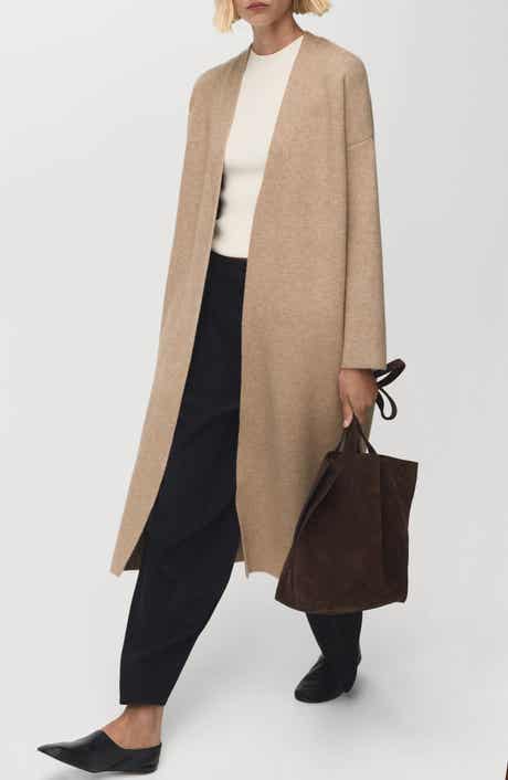 MANGO Long Sweater Coat