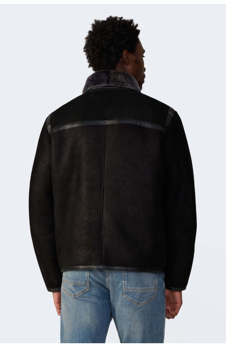 Furniq UK Hugh Shearling Jacket, Alternate, color, Black