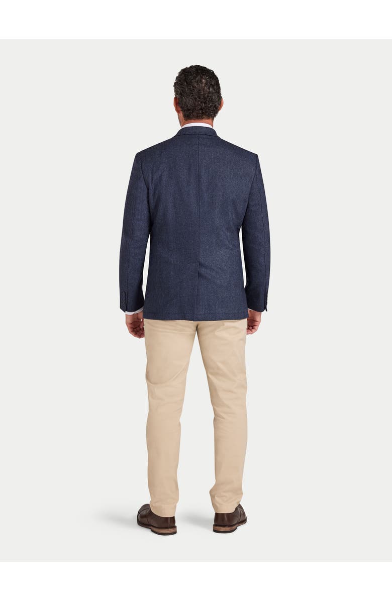 Raging Bull Herringbone Long Sleeve Wool Blazer, Alternate, color, Navy