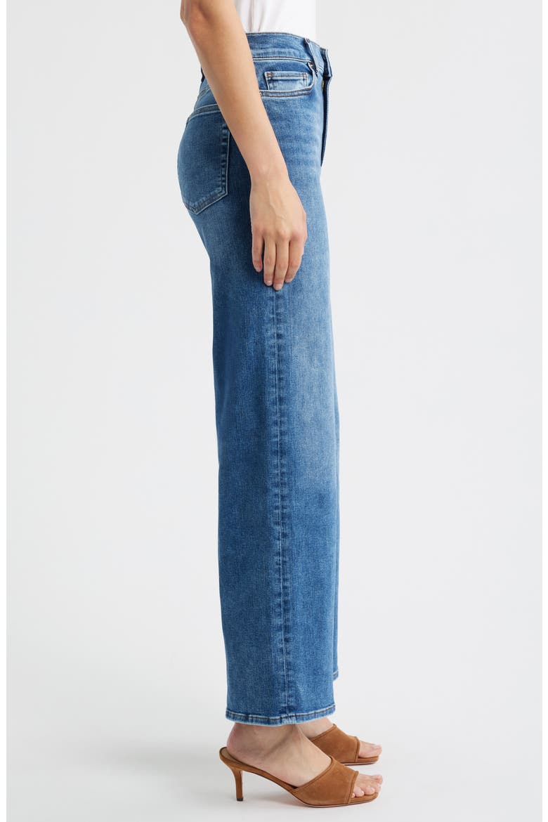 Le Slim Palazzo High Waist Wide Leg Jeans, Alternate, color, CANALS