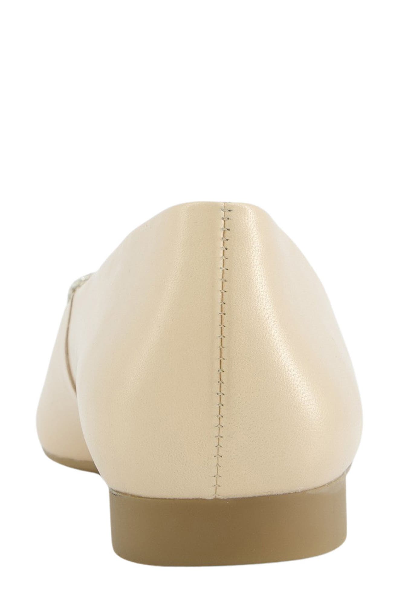 Paul Green Dancer Pointed Toe Flat, Alternate, color, Pearl Shell Soft Nappa