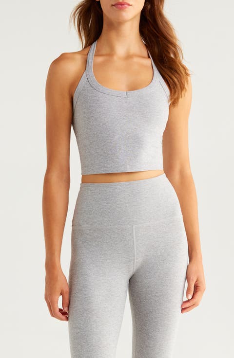 Space Dye On the Up Crop Tank