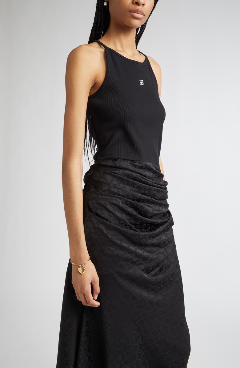 Givenchy Heart Lock Pendant Bracelet, Alternate, color,