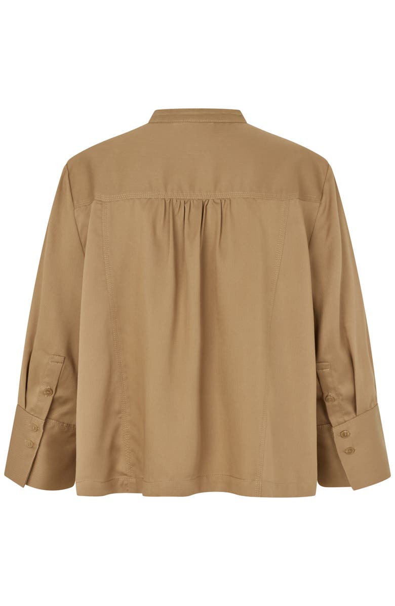 Masai Copenhagen MaIthoria 3/4 Sleeve Shirt, Alternate, color, Petrified Oak