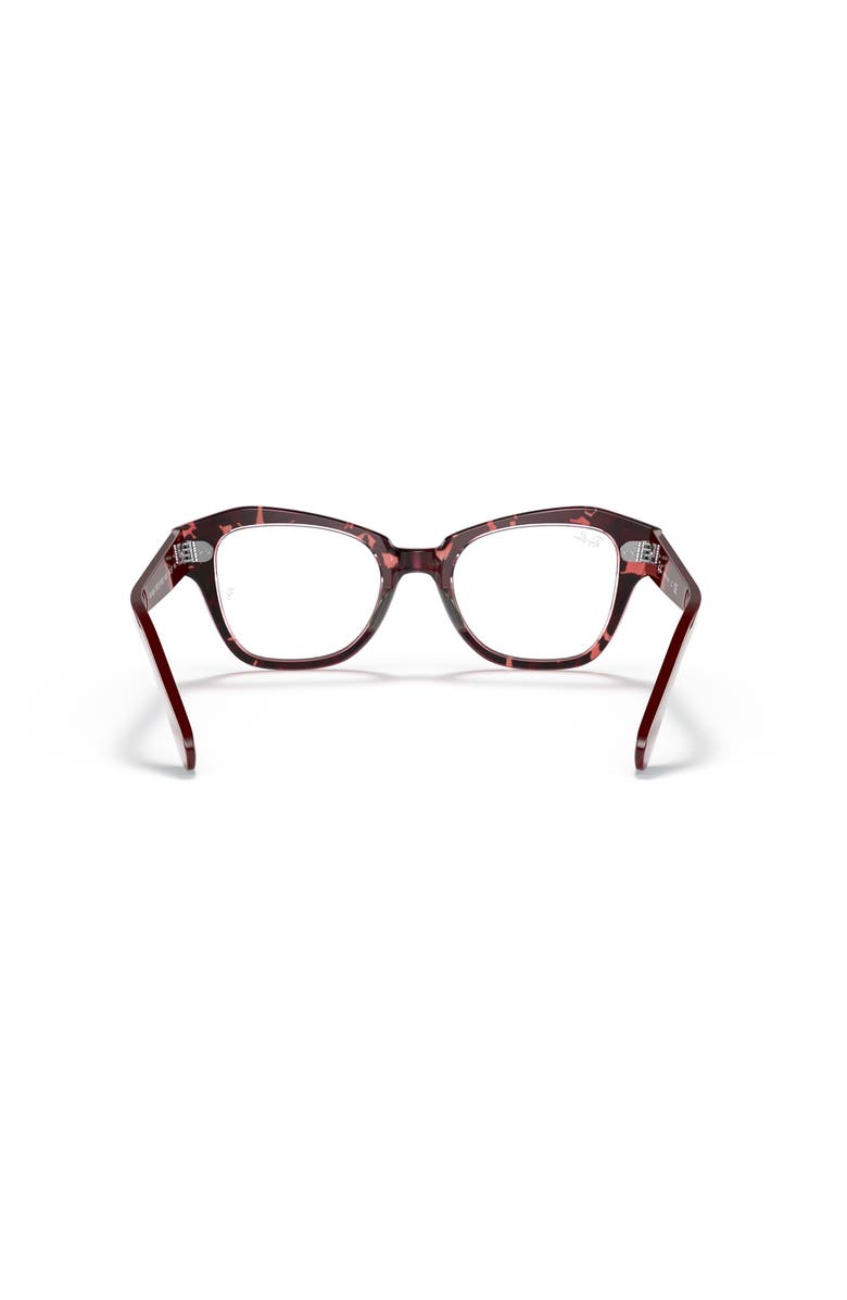 Ray-Ban 48mm Irregular optical glasses, Alternate, color, Red