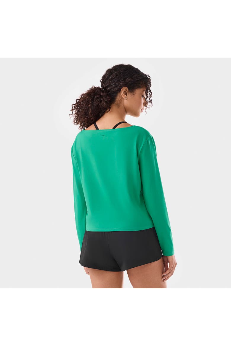 Brushed Tec Knit Long Sleeve, Alternate, color, SPRING GREEN