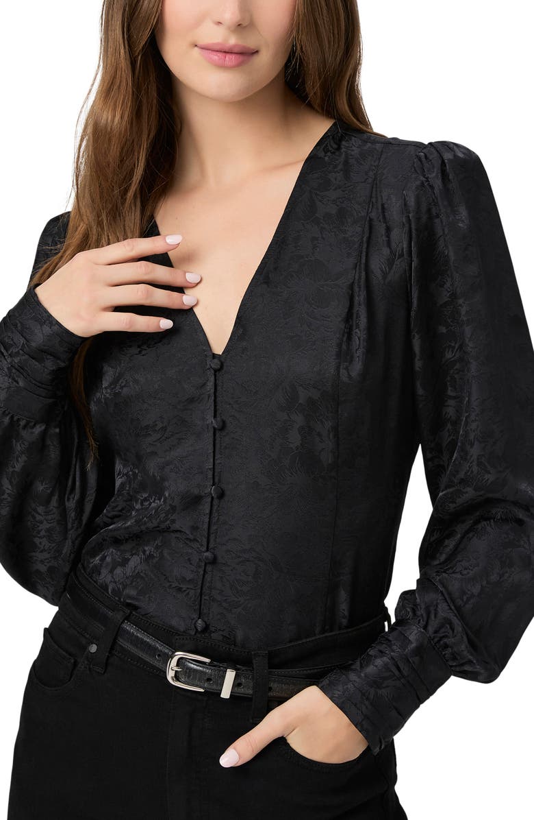 PAIGE Marielle Long Sleeve Silk Top, Alternate, color,