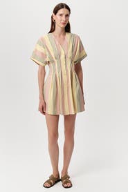 Exquise Vonne V Neck Pocketed Fitted Mini Dress