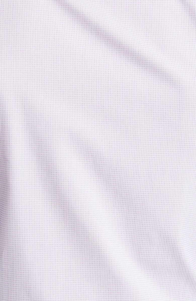 David Donahue Slim Fit Micro Check Cotton Dress Shirt, Alternate, color,