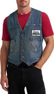 Wrangler Embroidered Denim Vest