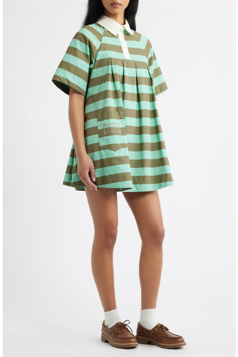 polo shirt mini dress Britte Polo Shirt Mini Dress | Navy Stripe | Womens