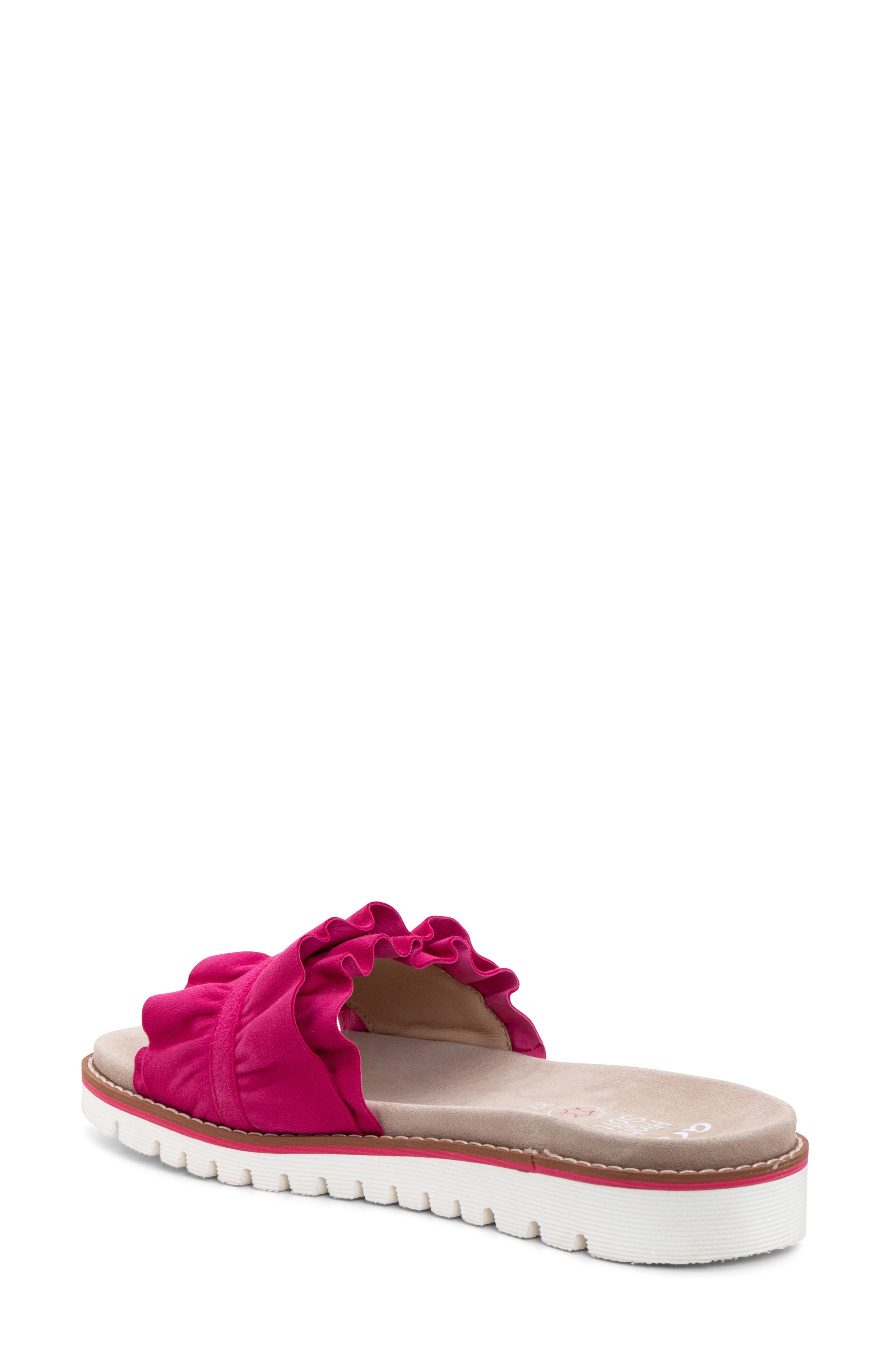 Keyes Slide Sandal, Alternate, color, FUCHSIA